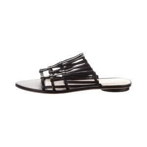 cult gaia Black Multi-Strap Slide Sandal